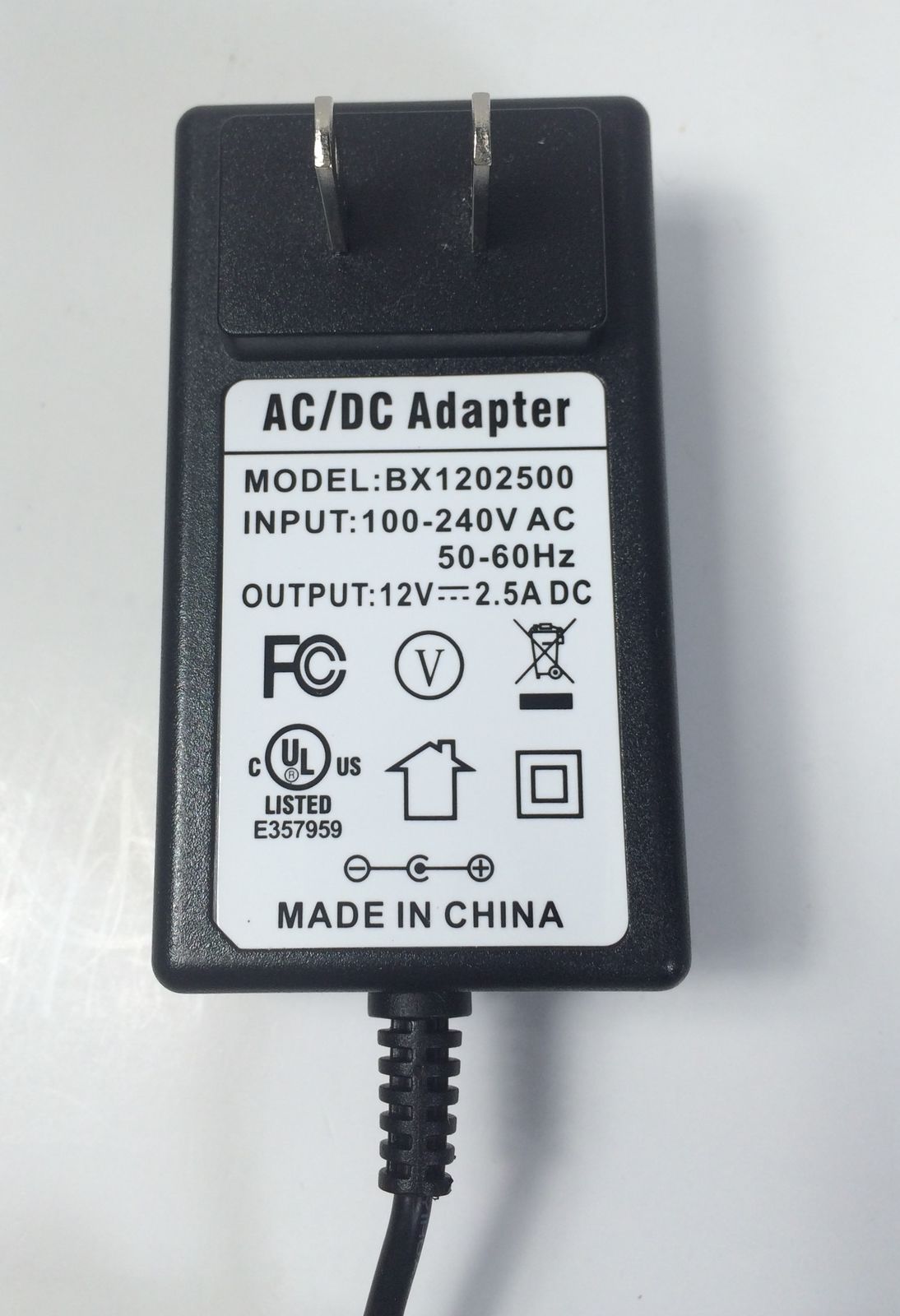 NEW AC/DC Adapter for Lorex BX1202500 BX 1202500 DVR Security System DC 12V 3A